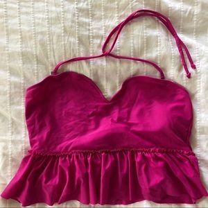 Kortni Jeane swim top: Sweetheart Peplum